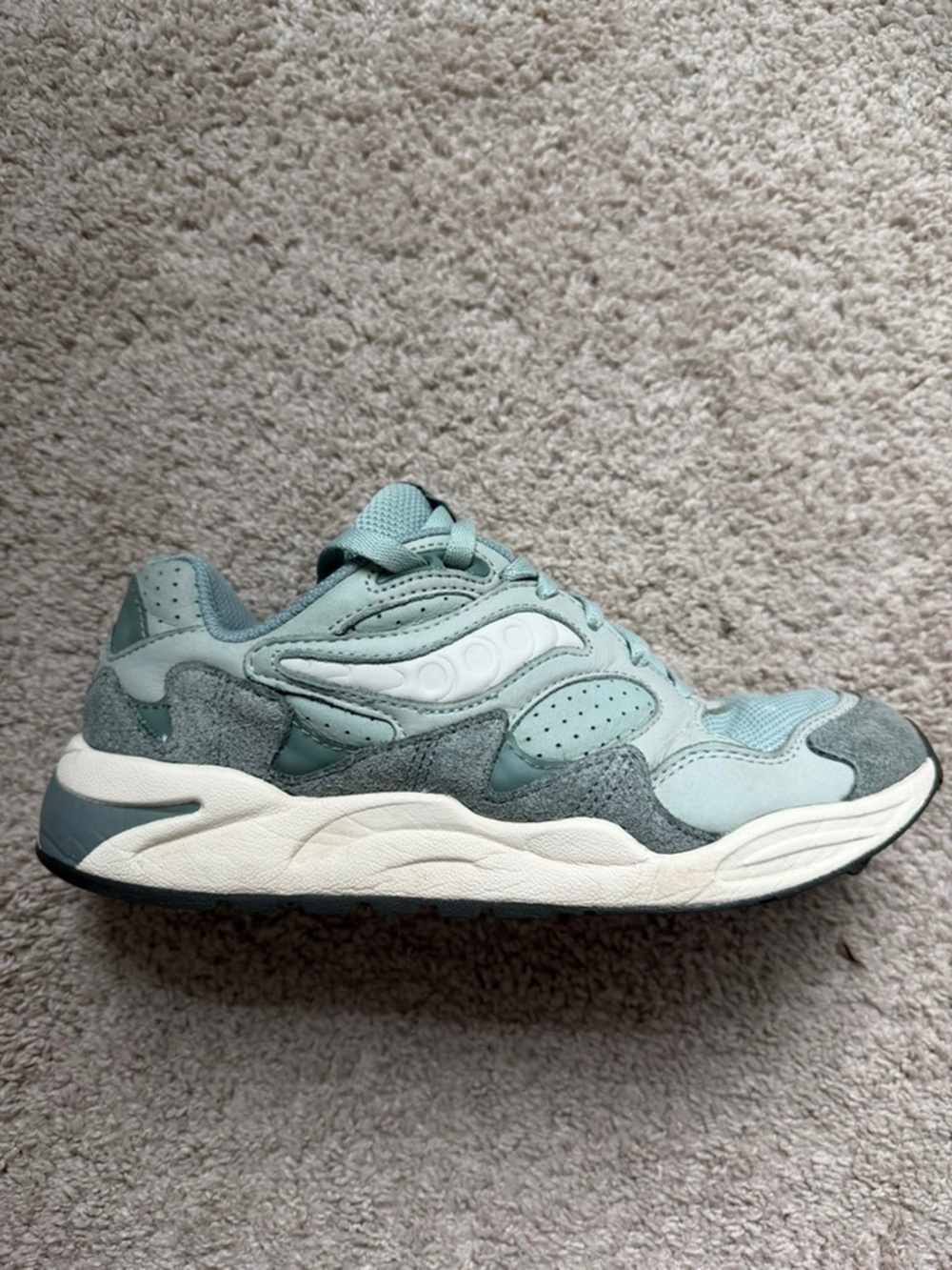 Saucony Grid Shadow 2 Unisex Mens 8.5 Womens 10 Green Sneakers S70806-3